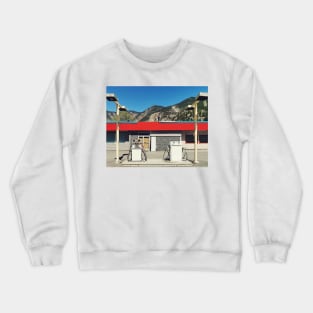 Historic old abandoned gas station in Hedley, BC, Canada. Crewneck Sweatshirt